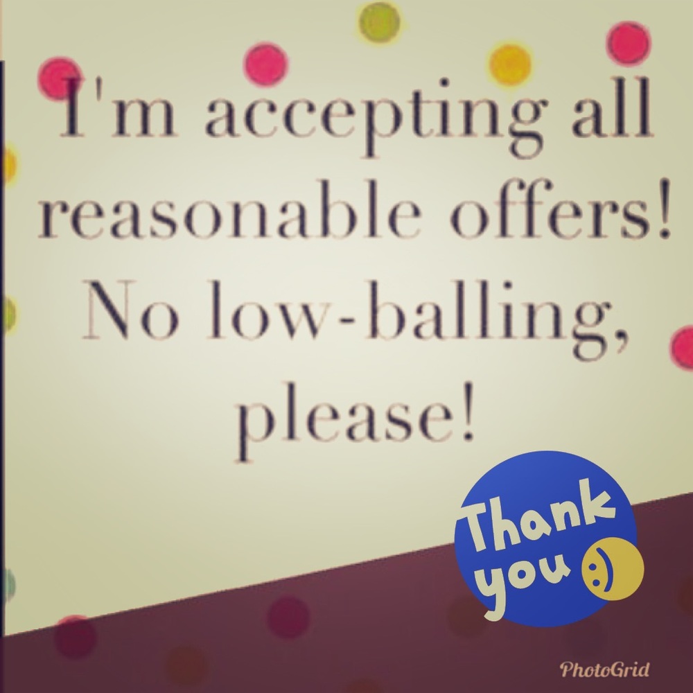 Kindly make reasonable offers💋